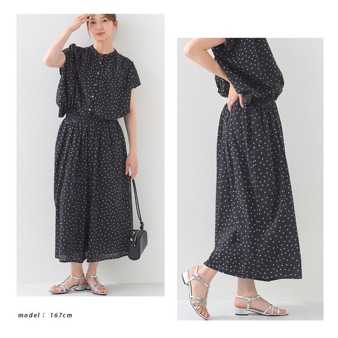 日本 OMNES - 100%印度棉 飄逸巴里紗超寬褲-深藍