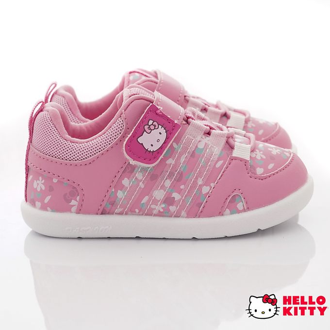 hello kitty 小花輕量軟Q鞋墊款(小童段)-休閒鞋-粉