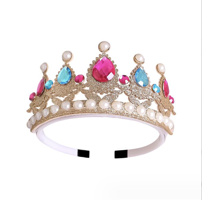 love, charlotte - Peach 碧姬公主造型服-洋裝+皇冠-粉色