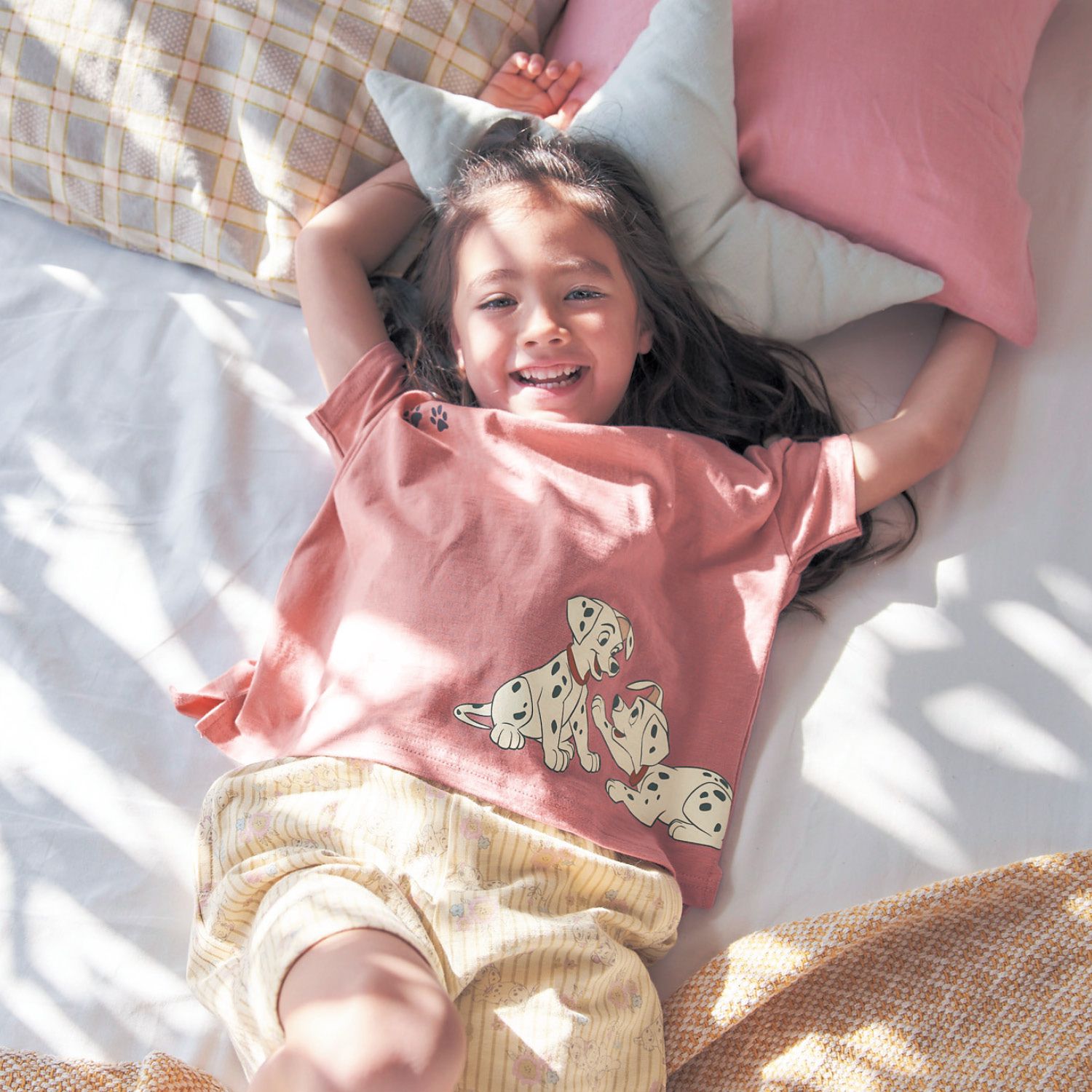 日本千趣會 - 迪士尼純棉印花短袖家居服(爸爸)-衝浪米奇-水藍