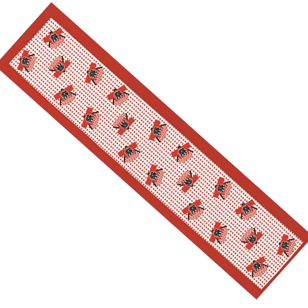 日本丸和 - 和柄小江戶水涼感巾(附收納袋)-祭典-紅 (20x100cm)