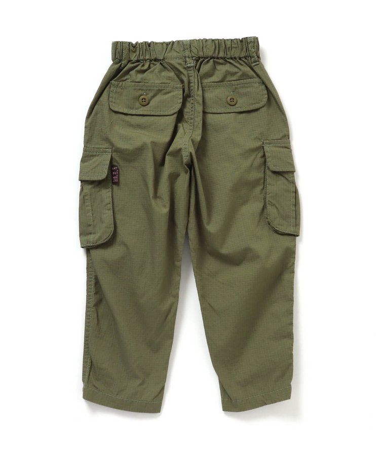 日本 BREEZE - 輕便工裝風！防撕材質耐穿長褲-卡其x黑撞色