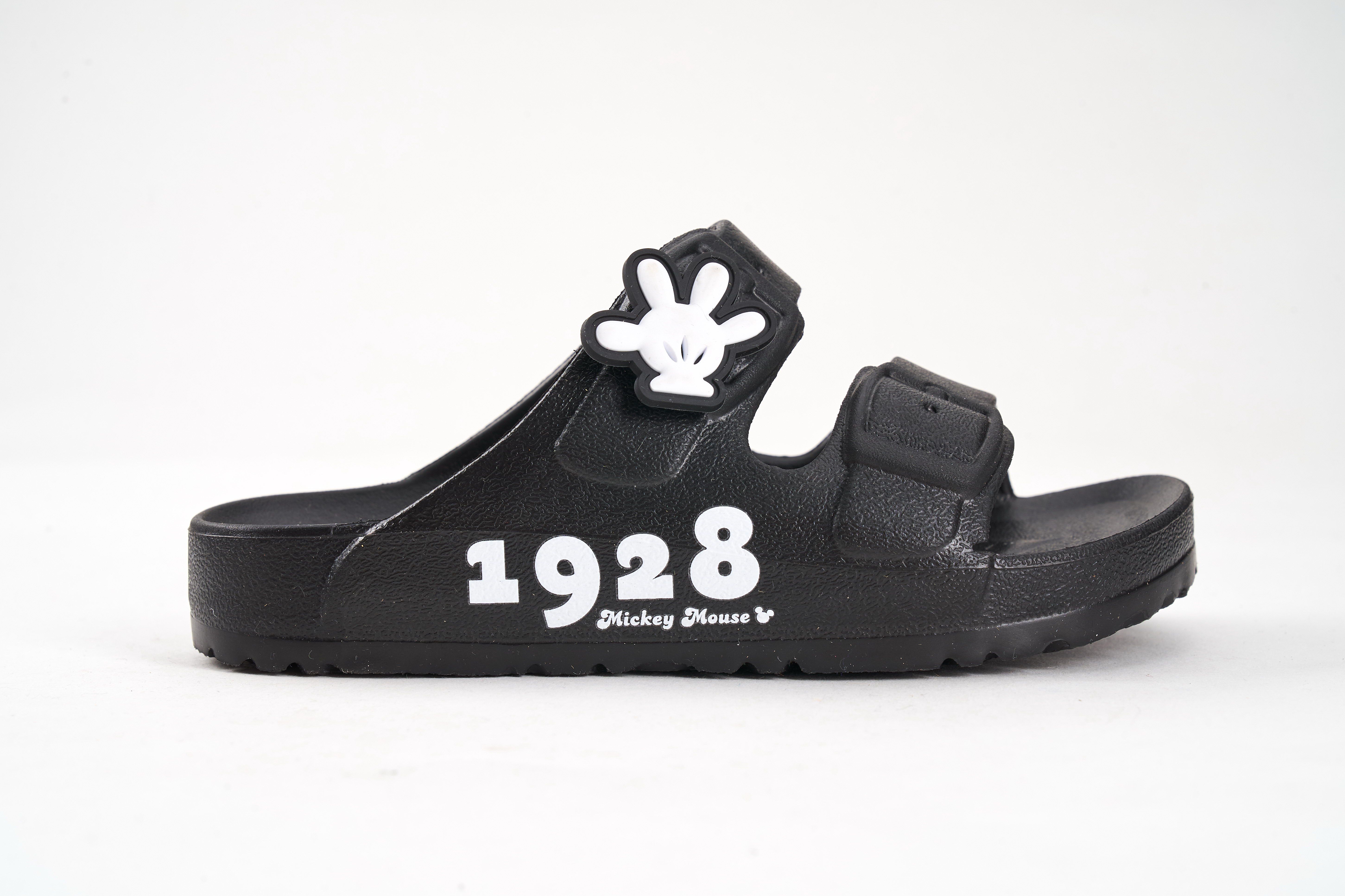 akachan honpo - 米奇立體造型防水拖鞋-黑色