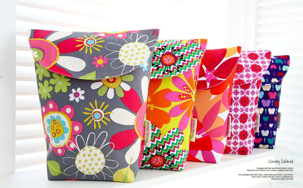 韓國 Coney Island - 防水尿布收納袋-貓頭鷹朋友 (20.5X23.5cm)