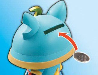 MEGAHOUSE - 日版 動漫玩具周邊 妖怪手錶 武士貓存錢筒 儲金箱