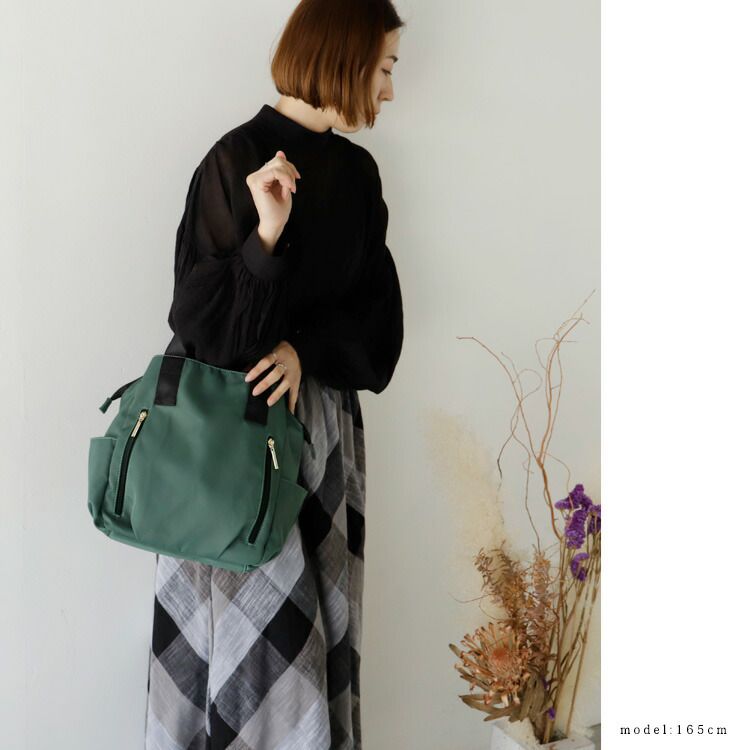 日本代購 - [樂天NO.1] 美型多夾層收納後背包/媽媽包-深海藍 (29x26x14cm)