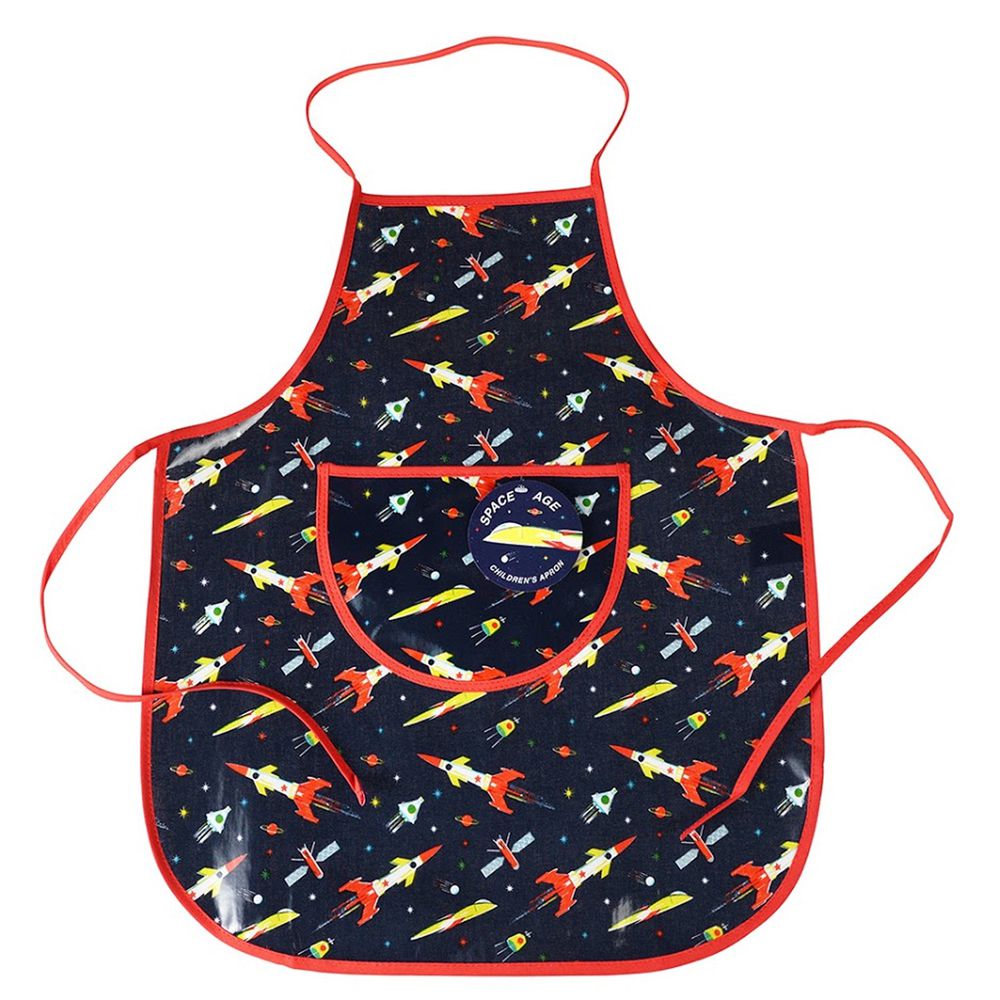 英國 Rex London - 幼兒/兒童料理/烹飪圍裙-太空梭