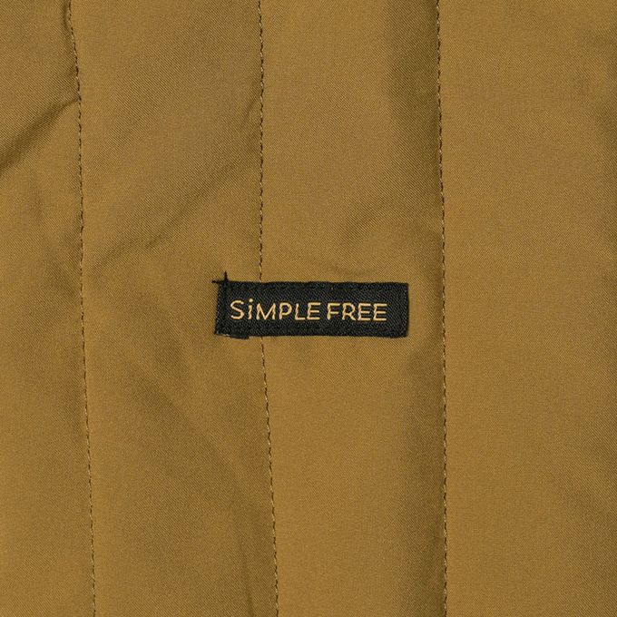 akachan honpo - 寬鬆夾克-超細纖維-淺卡其色