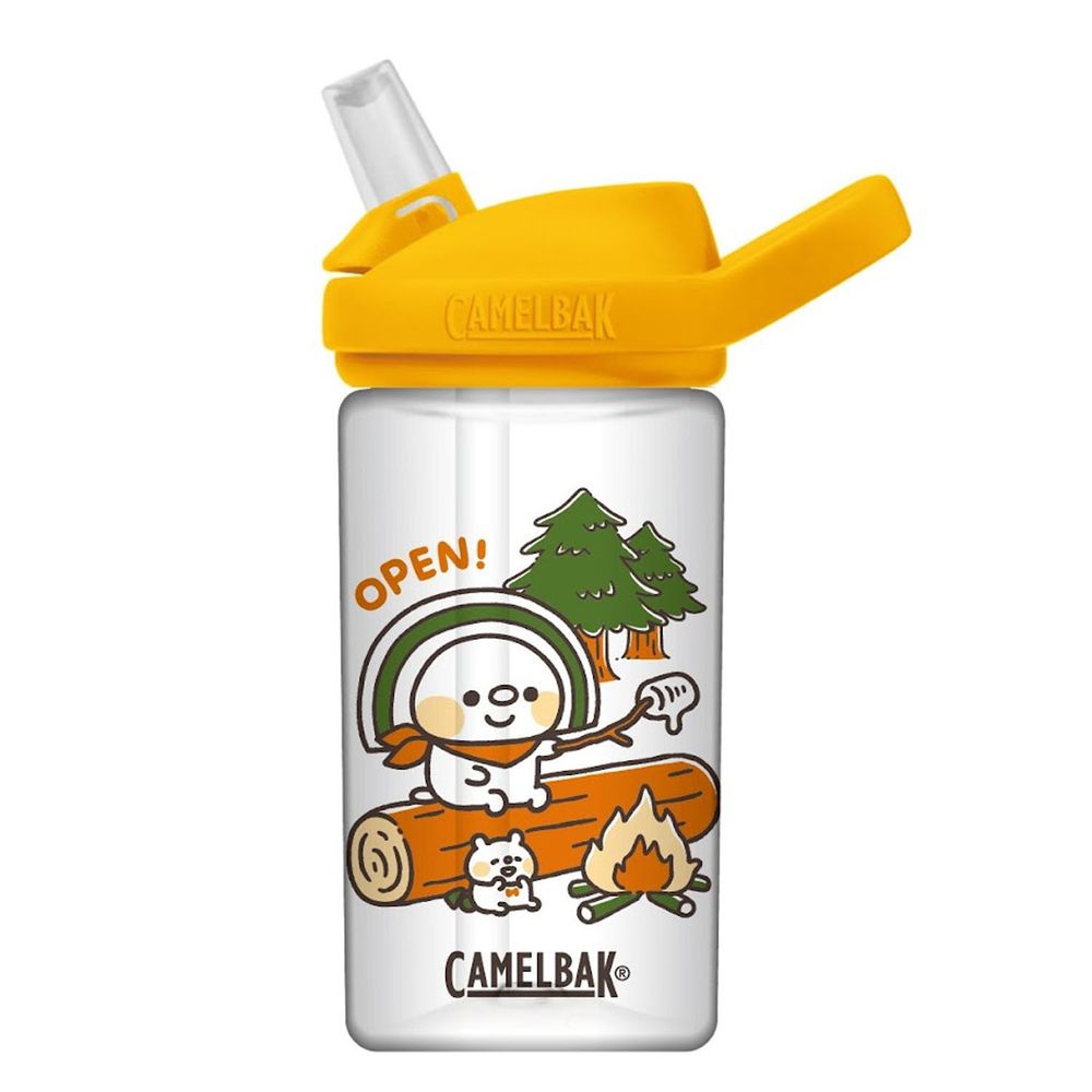 CamelBak - EDDY+ 兒童吸管運動水瓶-OPEN小將-聯名限量款含黃色防塵蓋-400ml