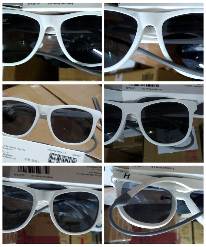 美國 Hipsterkid - [微瑕福利品B類]抗UV時尚嬰童偏光太陽眼鏡(寶寶兒童墨鏡)-白