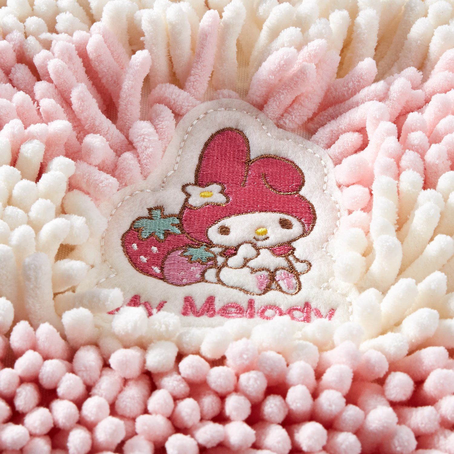 日本千趣會 - 三麗鷗長毛吸水腳踏墊(浴室/玄關/房門)-Hello Kitty