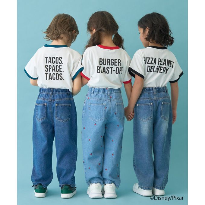 日本 b-ROOM - 聯名限定 短袖上衣-可愛三眼怪-白x紅