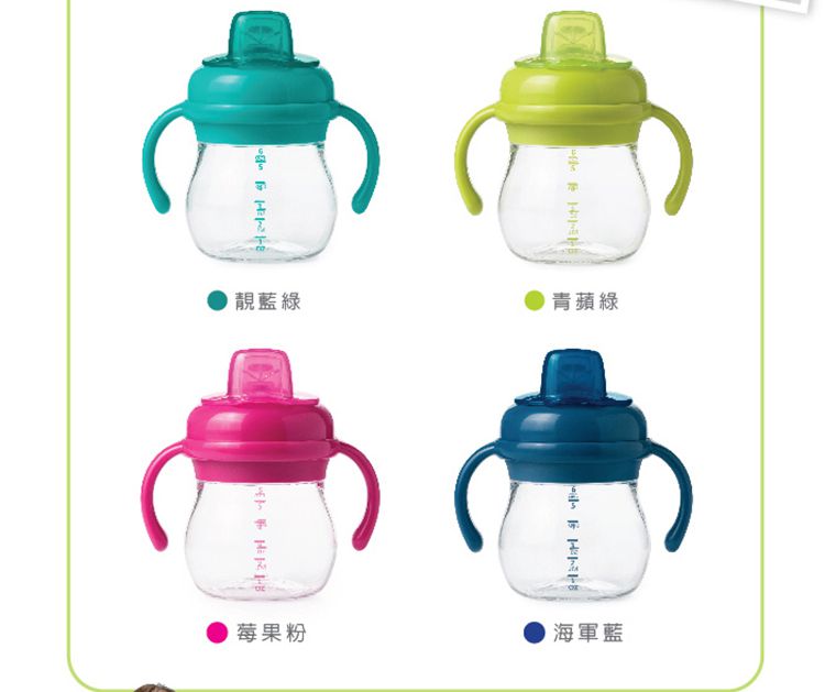 美國 OXO - 【福利品】寶寶握鴨嘴杯-海軍藍