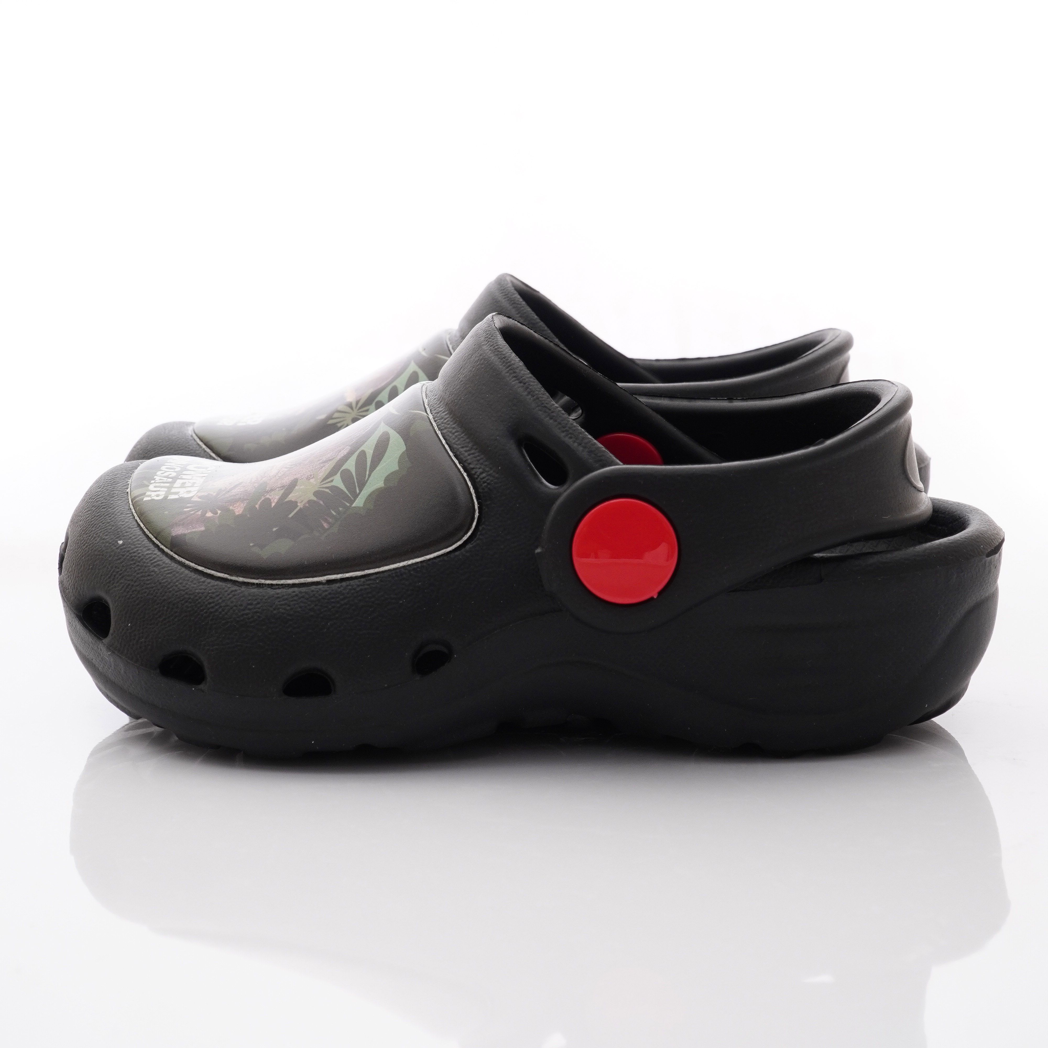 侏儸紀公園 - 卡通童鞋-輕量恐龍布希鞋款(中小童段)-黑