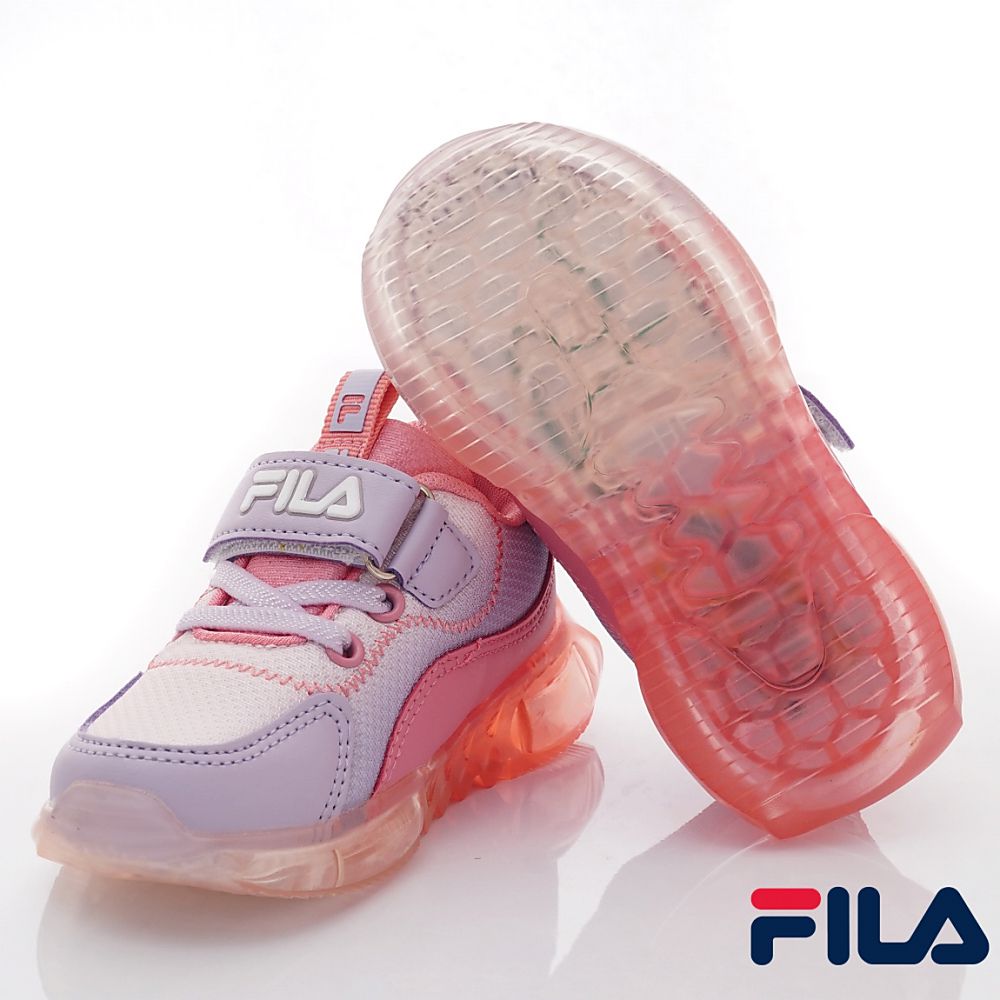 FILA - FILA康特杯電燈運動鞋款(中大童段)-運動鞋-粉