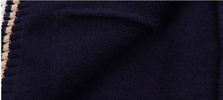 學院風排釦長袖毛衣外套-米色