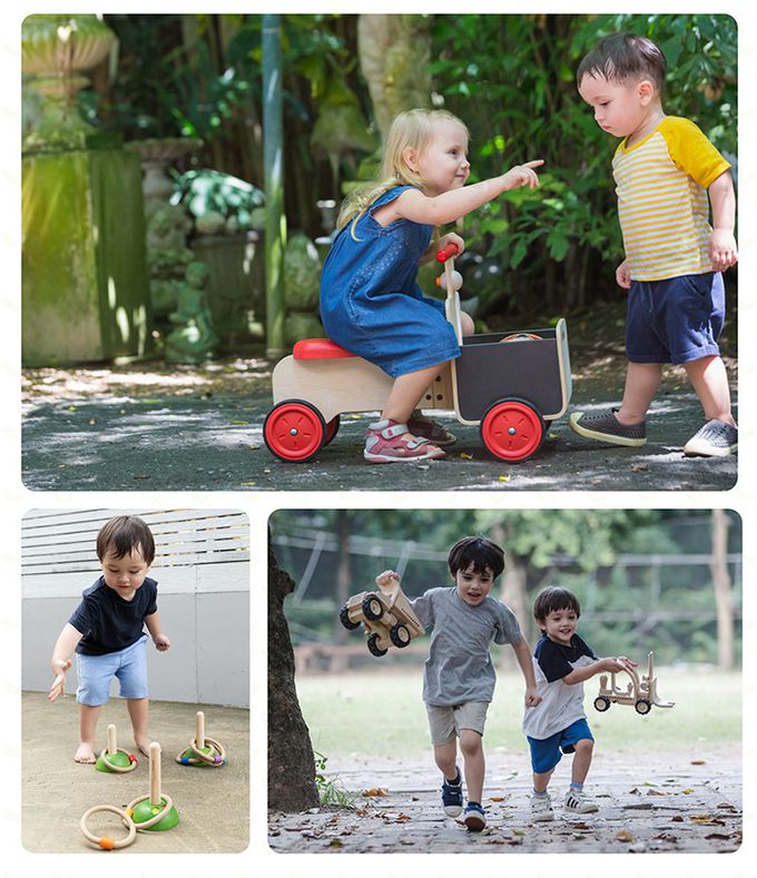 泰國 Plantoys - 經典木作童玩-彩色保齡球組