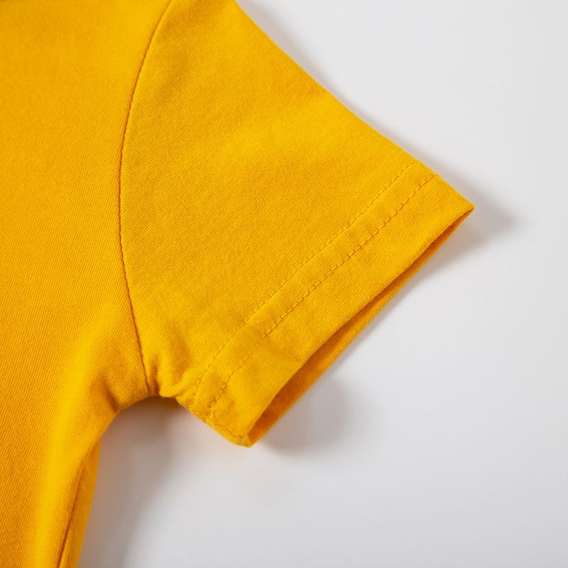 BE TOP - 純棉立體短袖上衣-搞怪恐龍-白色