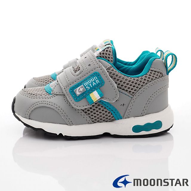 Moonstar日本月星 - 3E速乾機能鞋款(中小童段)-深灰