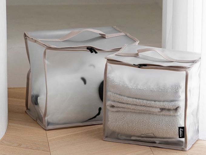 HARUhonpo 小晴天本舖 - 寶可樂收袋-居家儲物袋-櫻花粉(磨砂) (M)