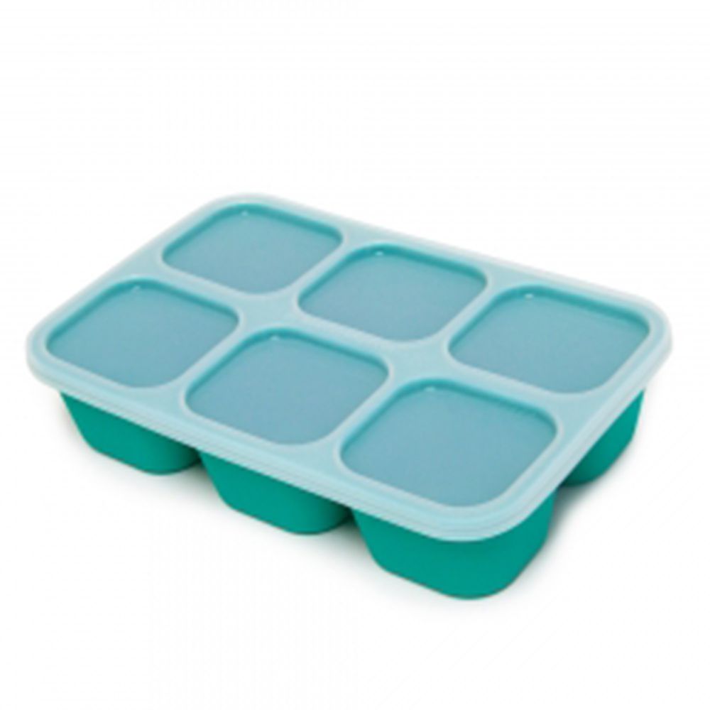 MARCUS＆MARCUS - 動物樂園造型矽膠副食品分裝保存盒-綠色