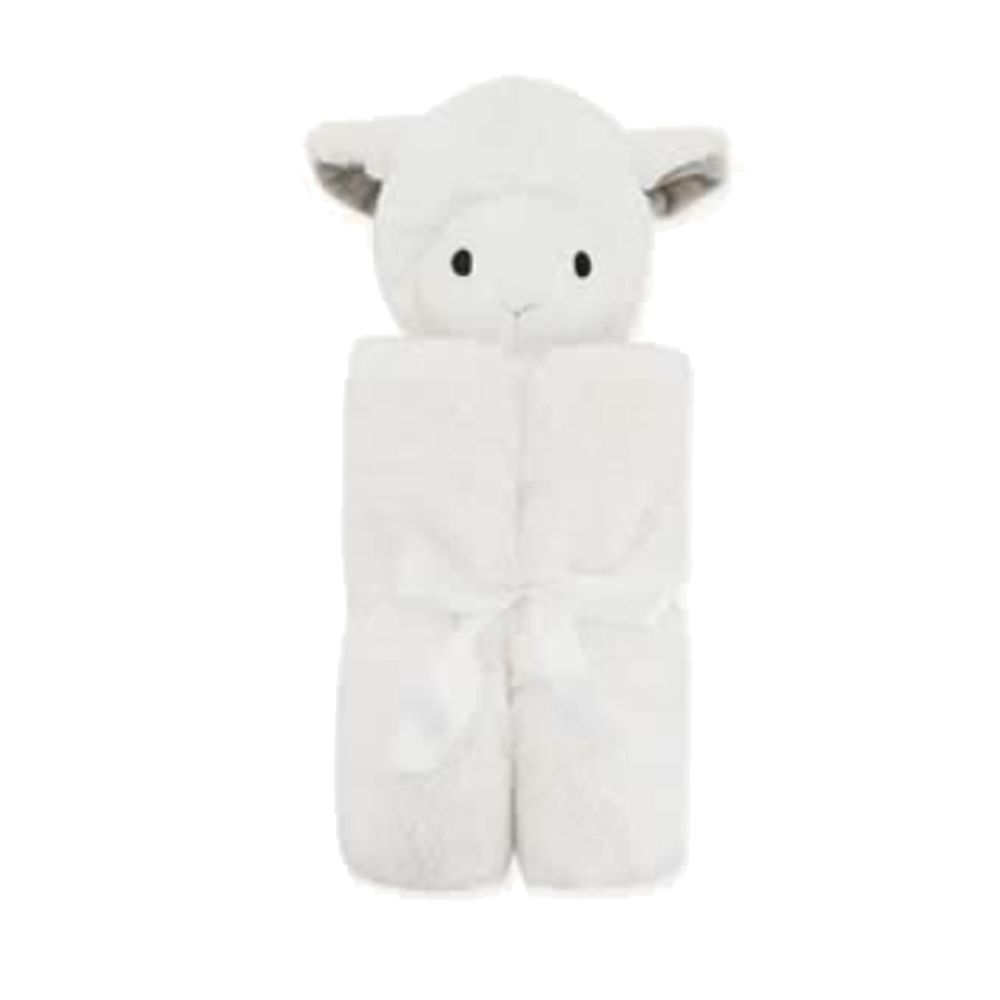 美國 Quiltex - 超柔軟動物嬰兒毯安撫毯-奶白小羊