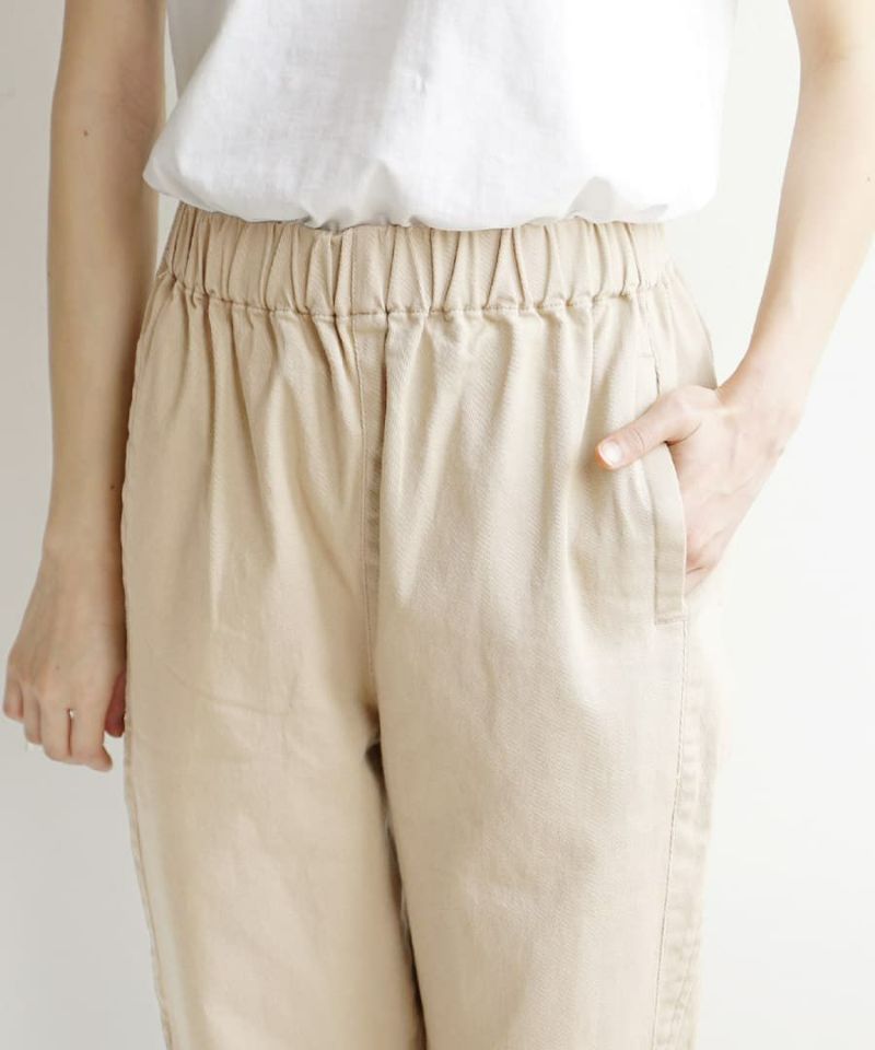 日本 zootie - 100%棉 透氣顯瘦縮口長褲-黑