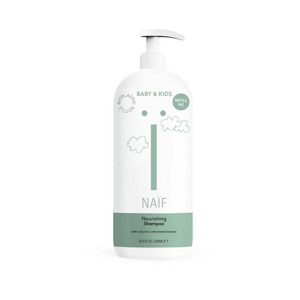 荷蘭NAIF - 棉花籽寶寶天然滋養洗髮露-500ml