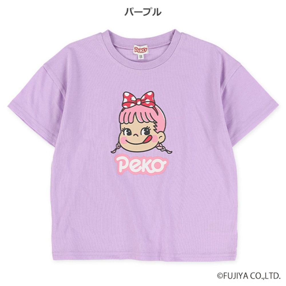 卡通人物不二家妹妹短袖上衣-紫