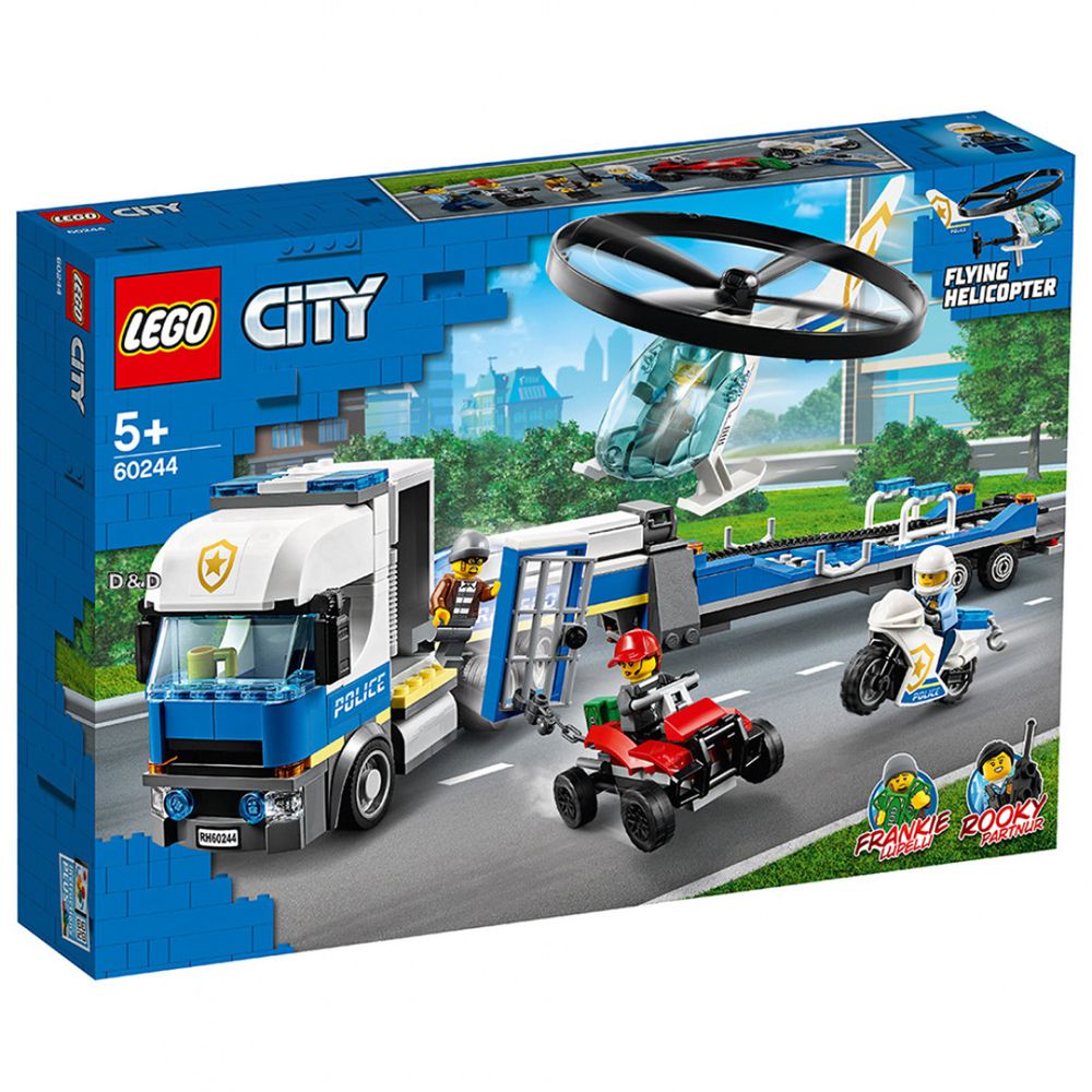 樂高 LEGO - 樂高 CITY 城市警察系列 -  警察直升機運輸車 60244-317pcs