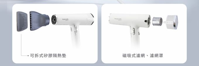 日本 TESCOM - 專業級負離子吹風機 TD880ATW-雪白色