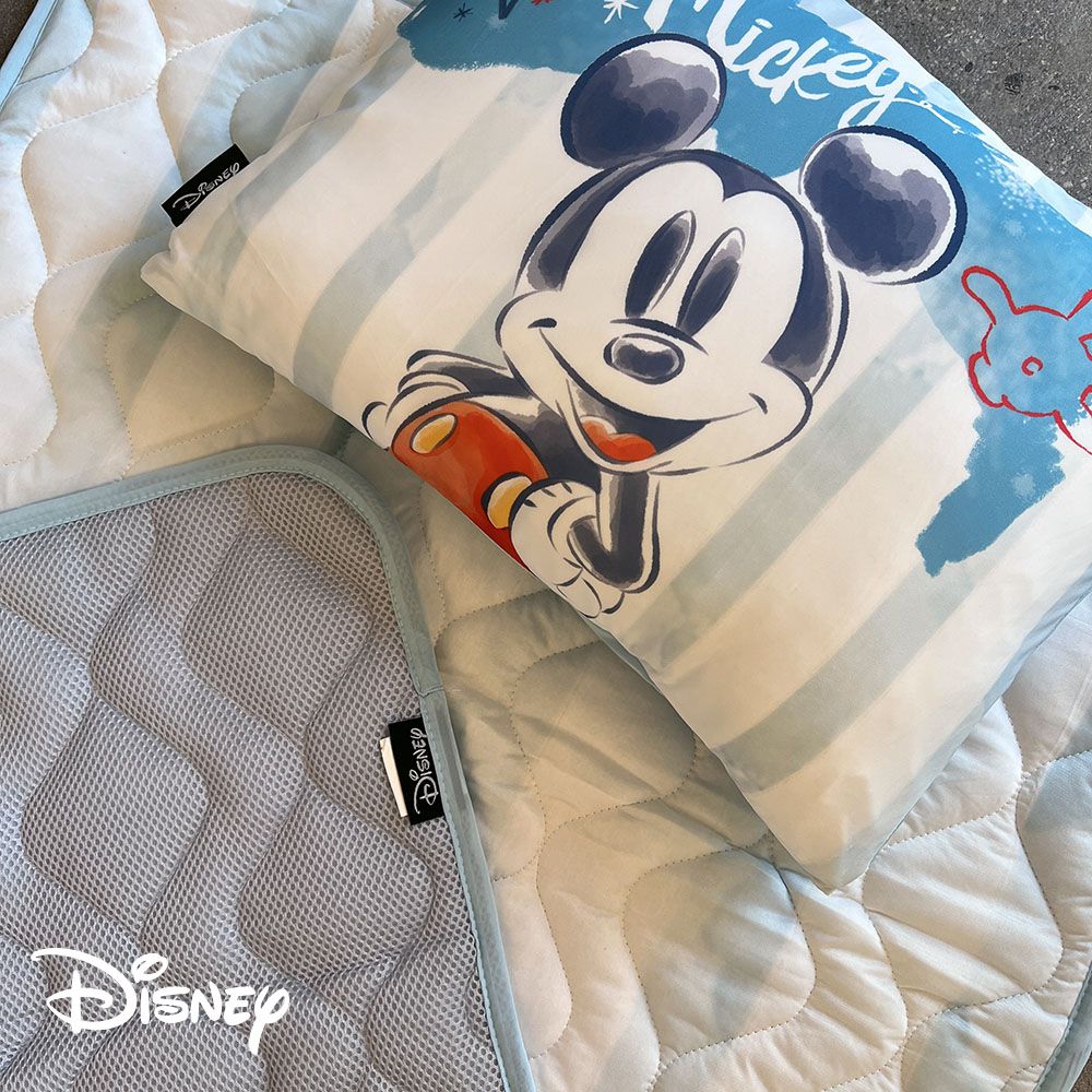 迪士尼Disney - 涼感兒童三合一睡墊-插腰米奇 (枕頭+枕套*1/睡墊*1/被子*1)