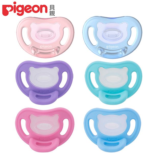 貝親 Pigeon - Soft Buddy全矽膠安撫奶嘴L-天藍