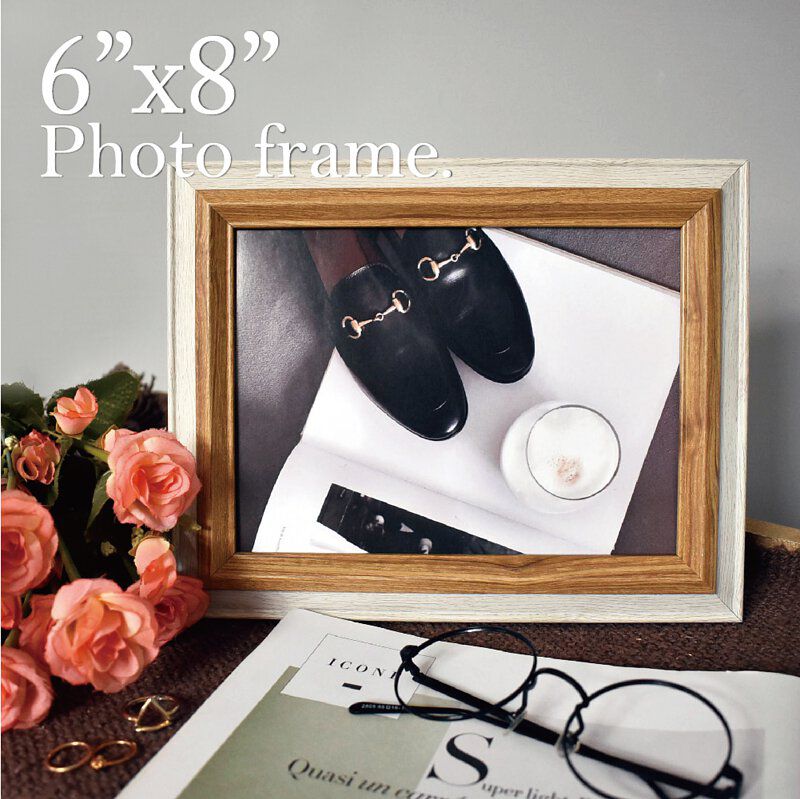 TROMSO - 巴黎撞色木紋6X8相框-原木