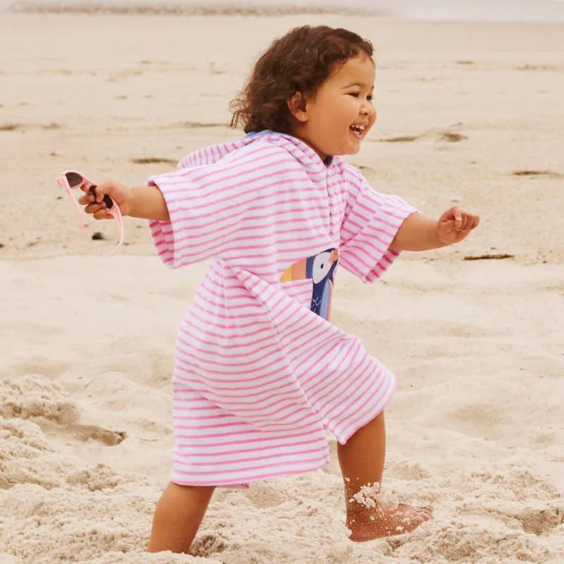 英國 JoJo Maman BeBe - 嬰幼兒/兒童游泳浴巾-大嘴鳥