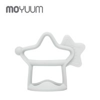 韓國 MOYUUM - 白金矽膠手環固齒器-小星星-質感灰
