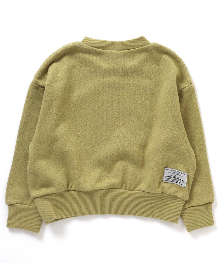 日本 BREEZE - 純棉裏毛糖果印花長袖上衣-黑