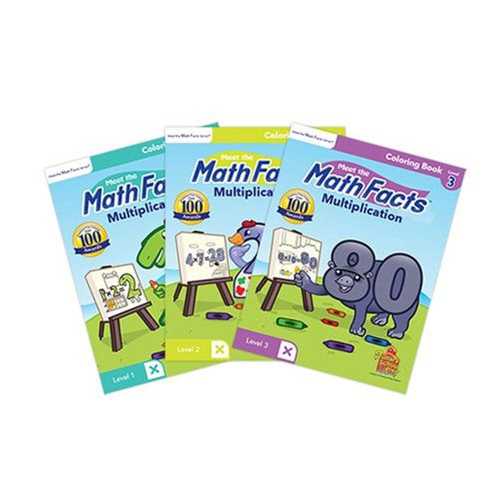 Preschool Prep - Math 乘除法著色本-3本