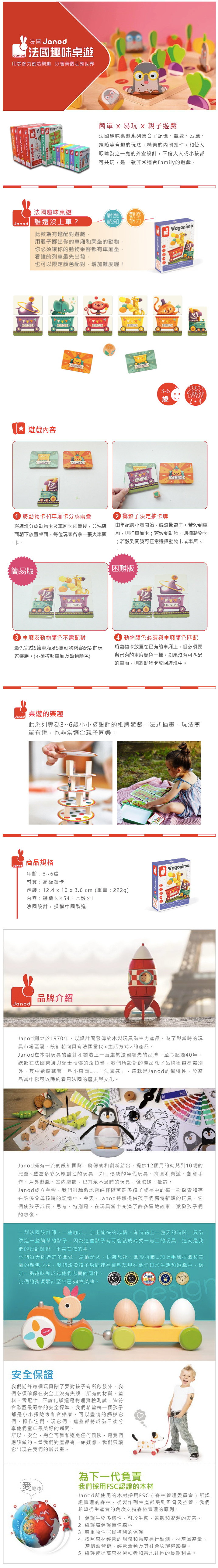 法國Janod - 趣味桌遊-誰還沒上車?-3-6歲