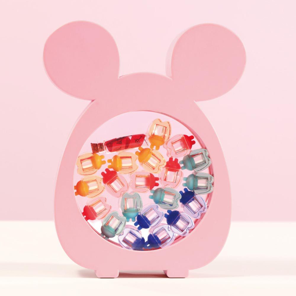 寶寶乳牙收藏盒-小老鼠款-粉色 (20x16cm)