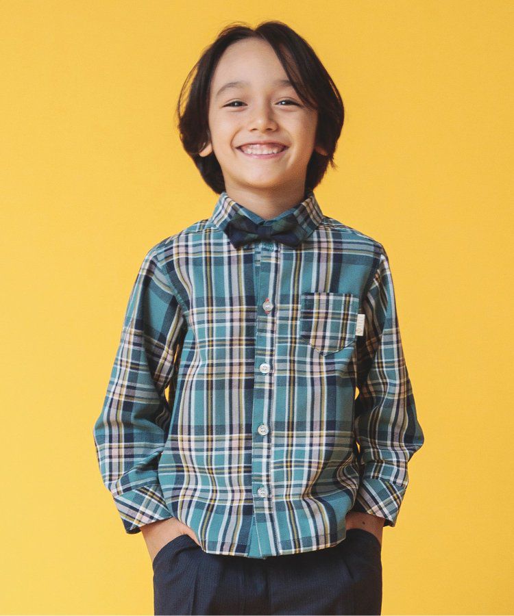 日本 BREEZE - [推薦]氣質系正式領長袖襯衫-素面-米白