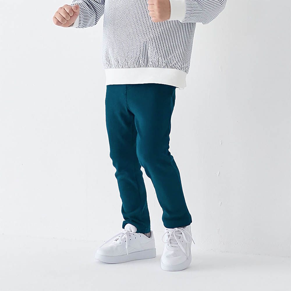 GITA 包色必收彈性好動長褲-素色-海軍藍