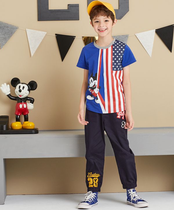 麗嬰房 Disney - 米奇系列俏皮愛運動-靛藍