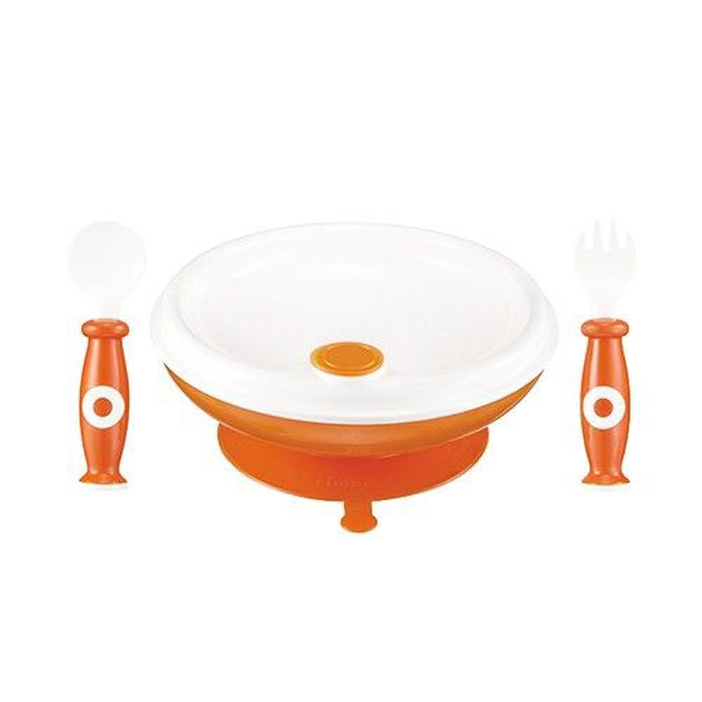 Simba 小獅王辛巴 - 保溫吸盤餐具組-溫暖橘