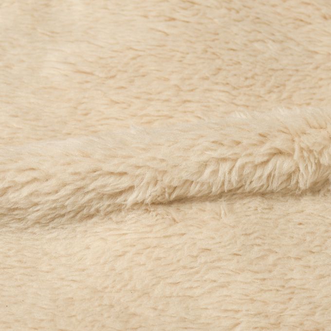 akachan honpo - 長袖休閒上衣-刷毛 背面圖案-淺卡其色