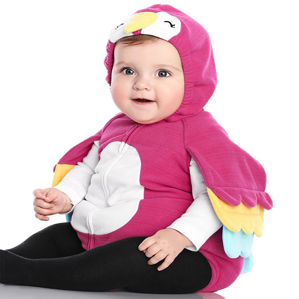 美國 Carter's - 嬰幼兒造型套裝兩件組-蜜桃鸚鵡