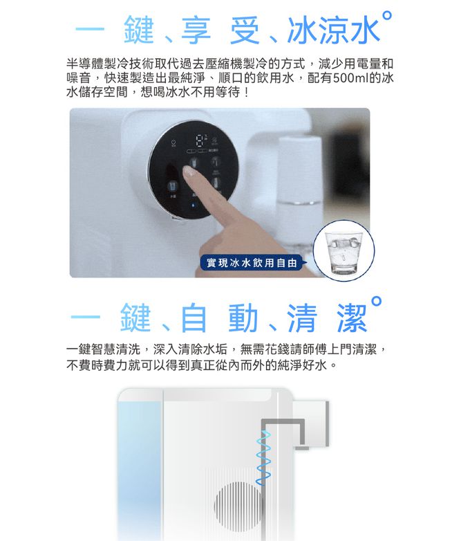 冰水、溫水、熱水、氣泡水 四合一一機搞定