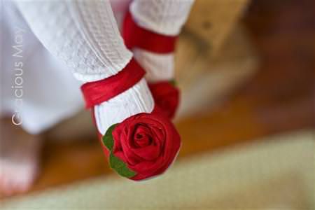 美國 Gracious May - 純手工嬰兒鞋/寶寶鞋/學步鞋-蘿絲 紅瑪莉珍鞋 (18-24M)