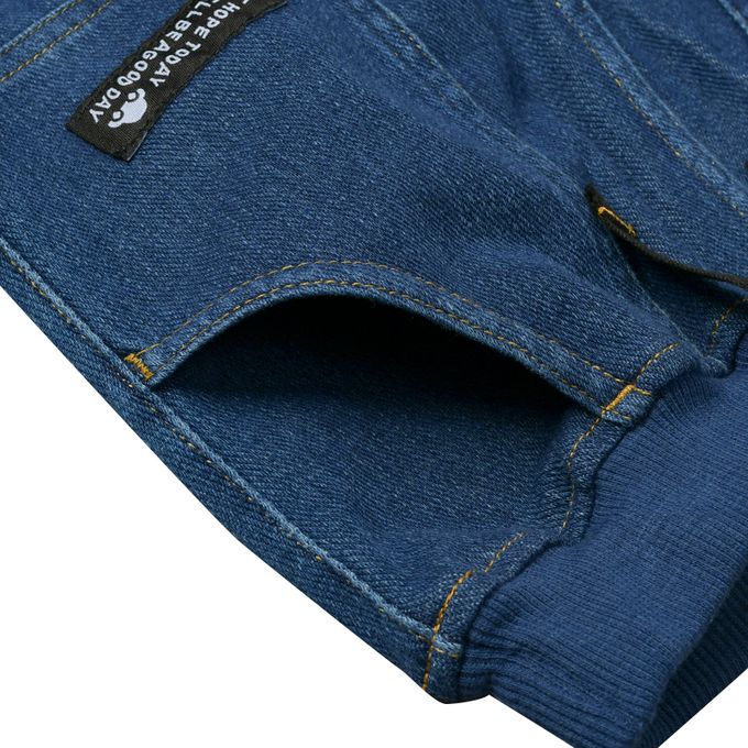 akachan honpo - 10分束口褲-深藍色