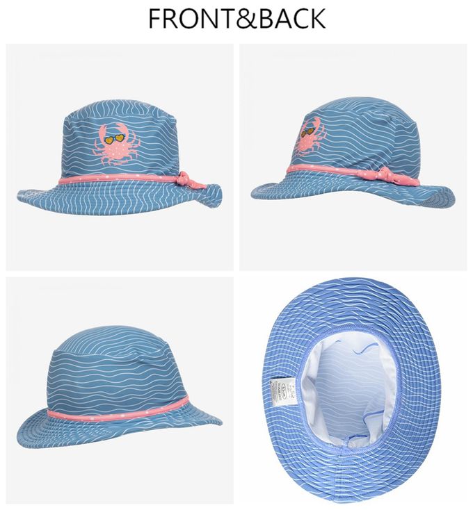 德國Playshoes - 抗UV防曬水陸兩用漁夫帽-螃蟹